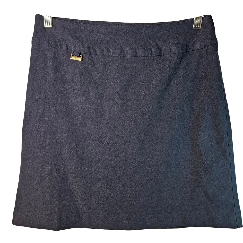 Peck & Peck Womens Navy Blue Skort SZ 6 Mini Skirt with Built In Shorts Stretch